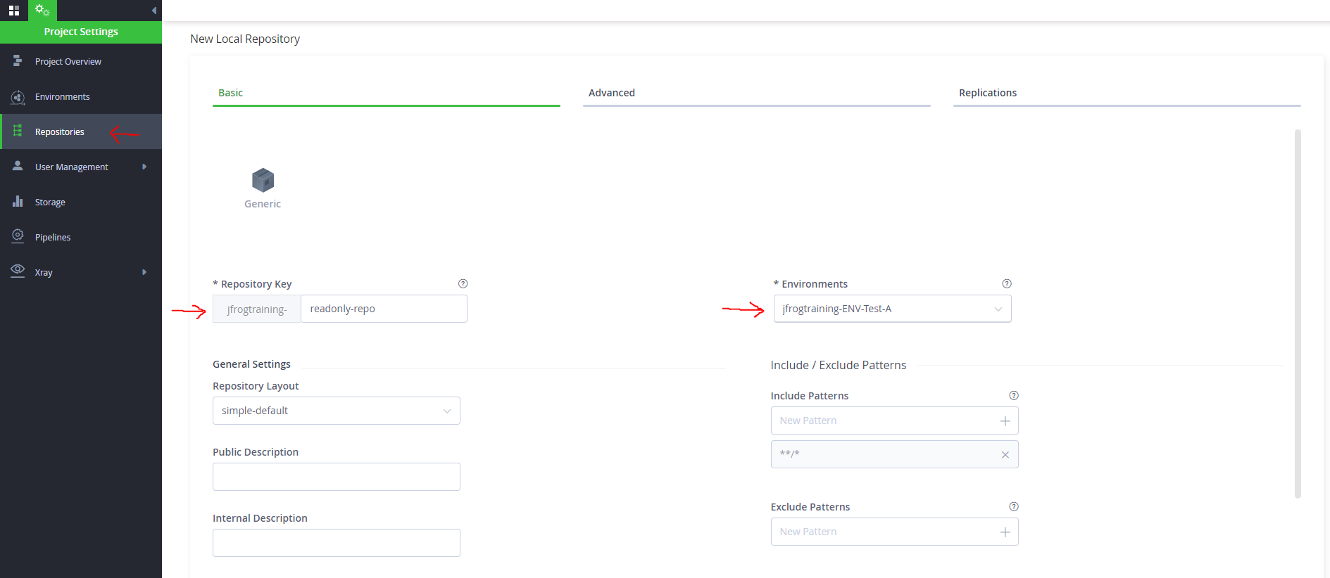 Create Repositories With Customized Environment