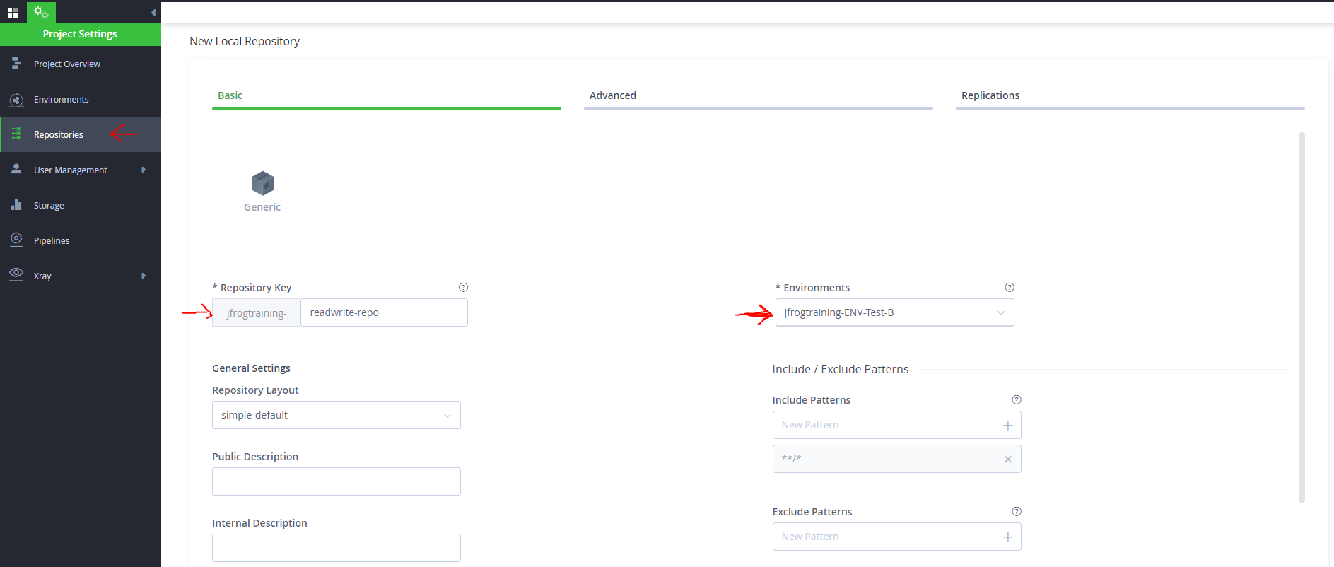 Create Repositories With Customized Environment