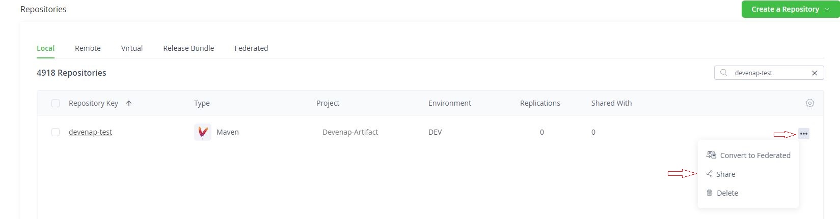 Share Repositories